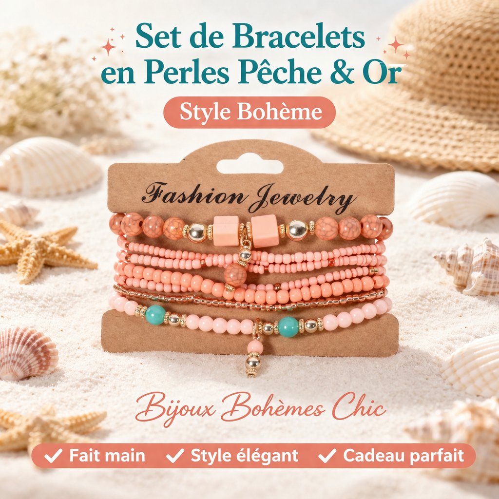 Set de Bracelets Bohèmes en Perles