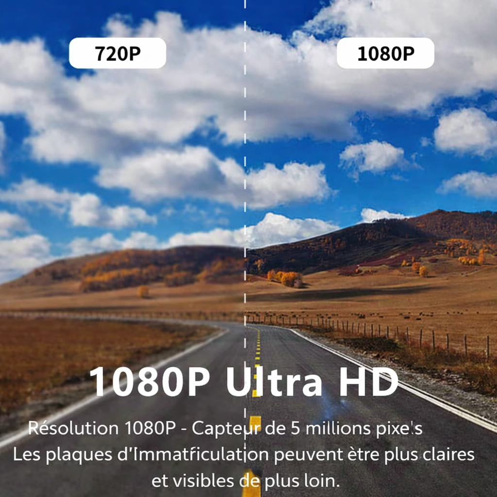 Dashcam Double Caméra 1080P WiFi – Sécurité & Sérénité sur la Route !