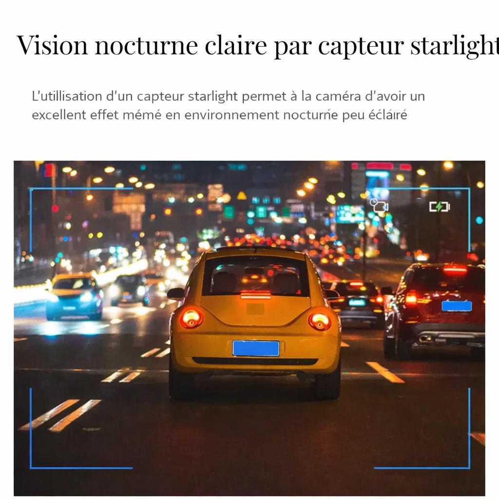 Dashcam Double Caméra 1080P WiFi – Sécurité & Sérénité sur la Route !
