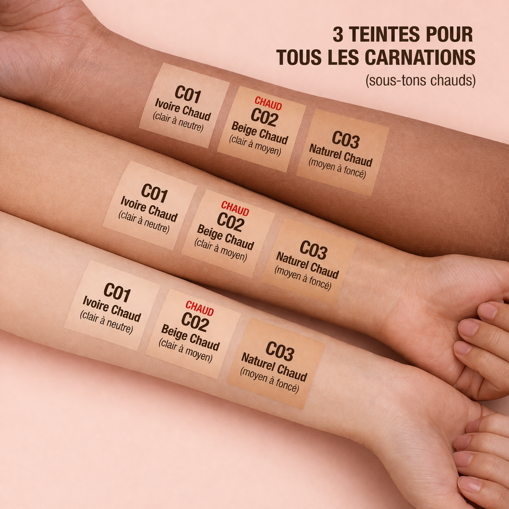 Fond de Teint SPF30 – Teint Parfait & Protection Totale