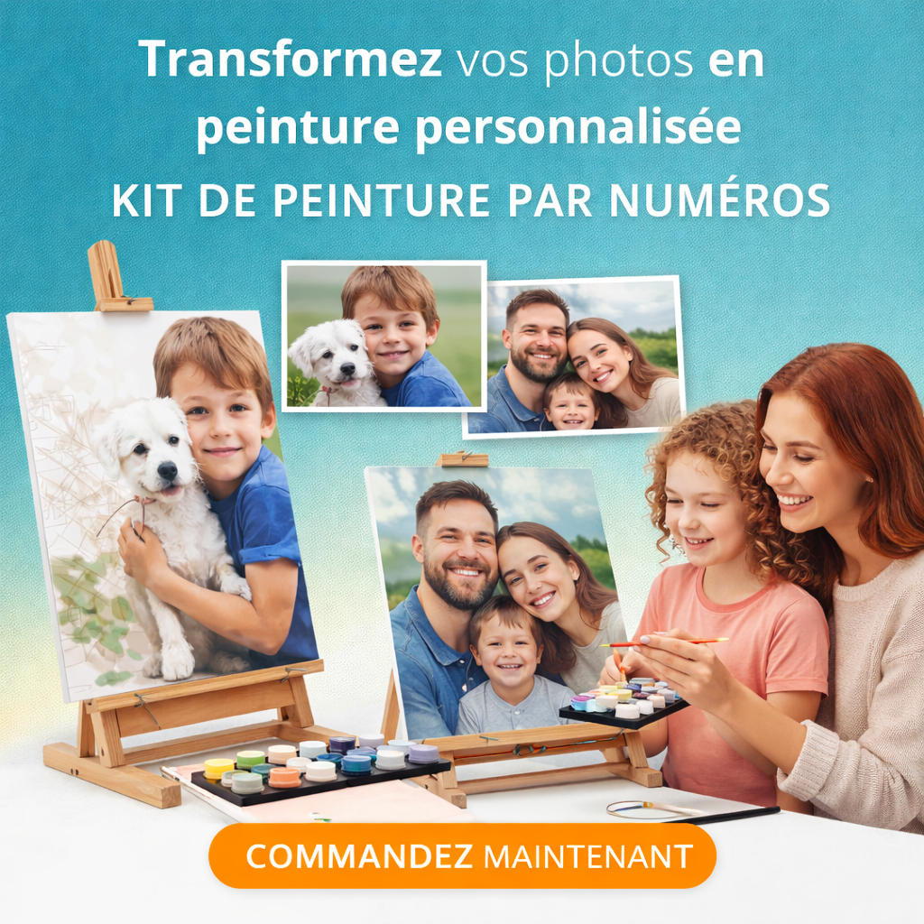 kit de peinture personnalisée par numéros
